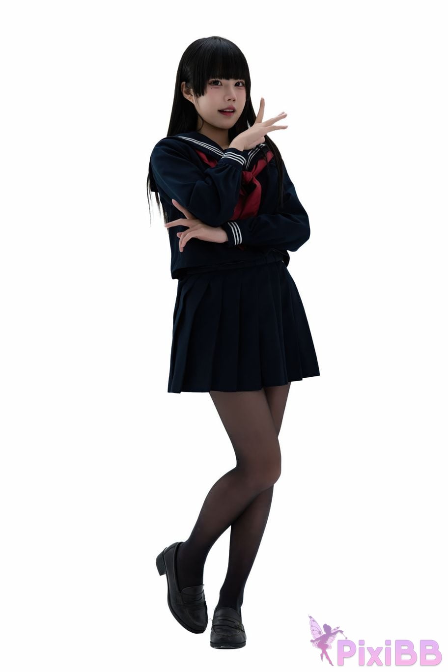 Cosplayer Shimizu Nagi Juniors uniform PixiBB.COM 005
