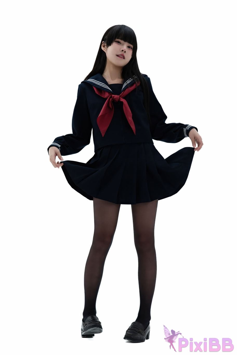 Cosplayer Shimizu Nagi Juniors uniform PixiBB.COM 006