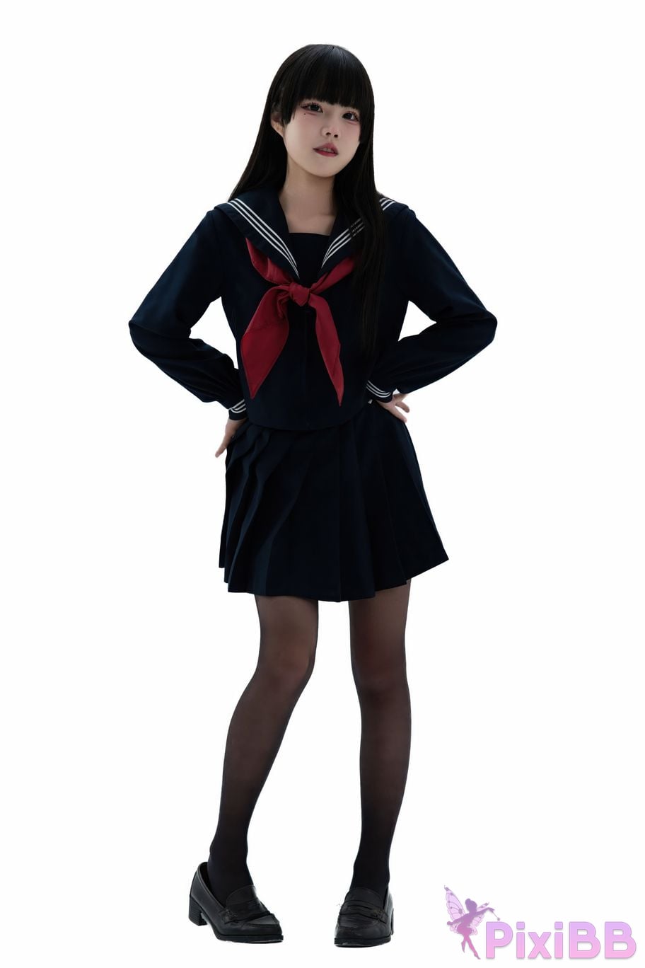 Cosplayer Shimizu Nagi Juniors uniform PixiBB.COM 014