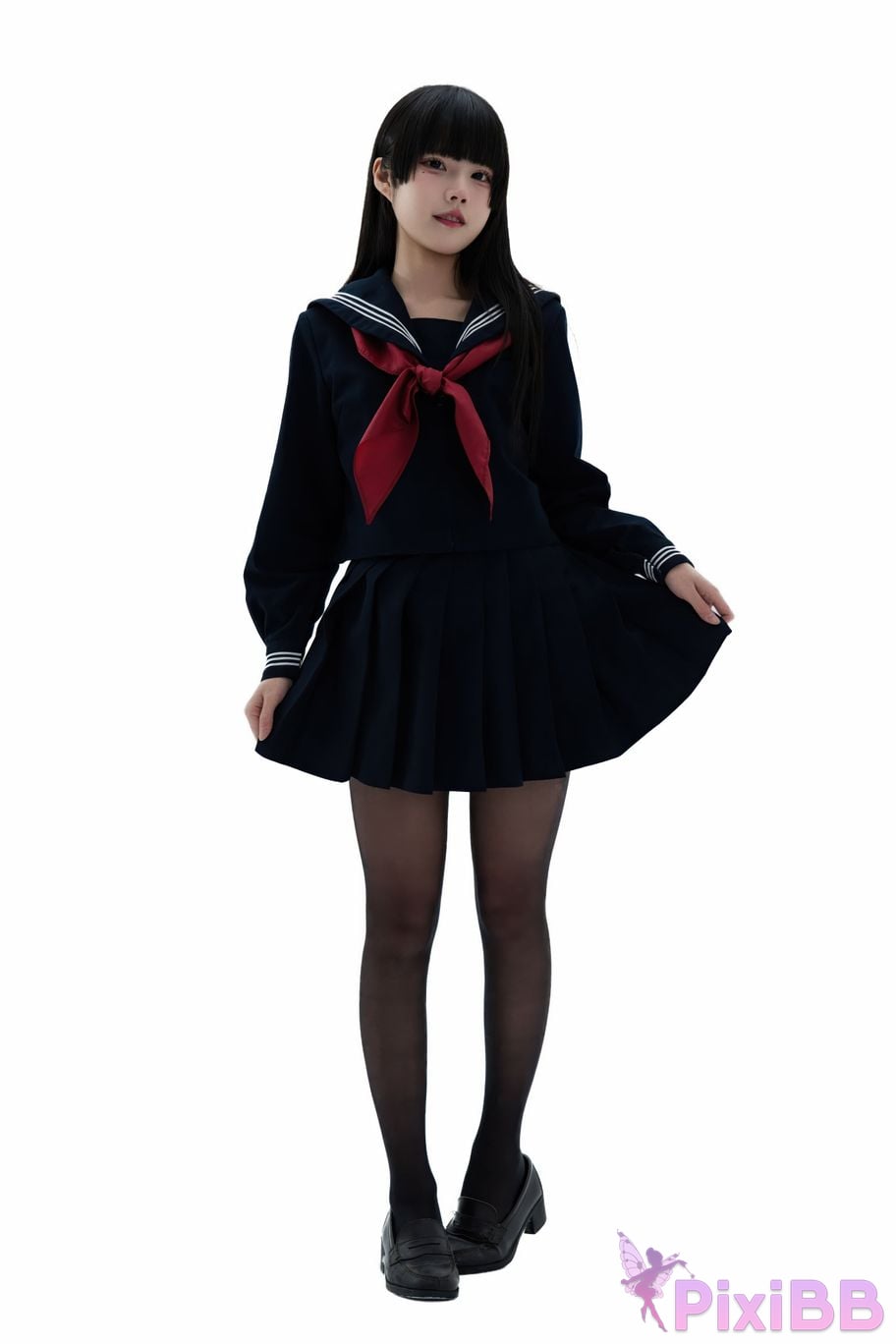 Cosplayer Shimizu Nagi Juniors uniform PixiBB.COM 023
