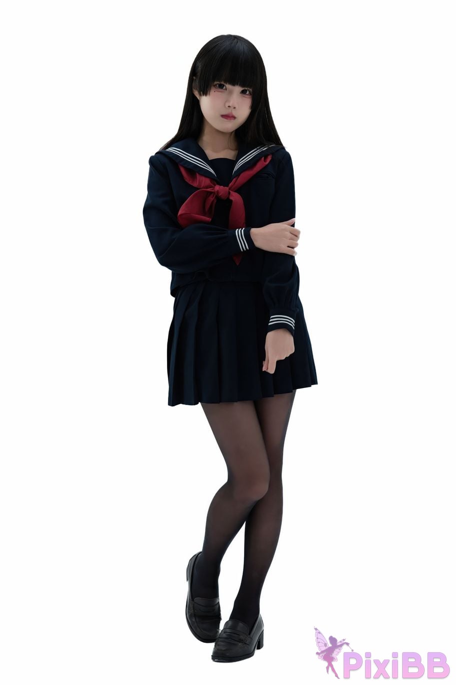 Cosplayer Shimizu Nagi Juniors uniform PixiBB.COM 028