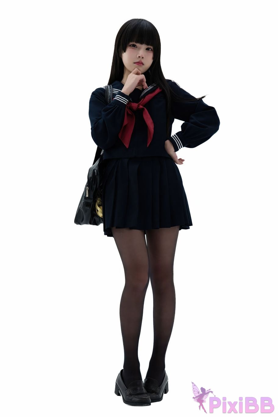 Cosplayer Shimizu Nagi Juniors uniform PixiBB.COM 029