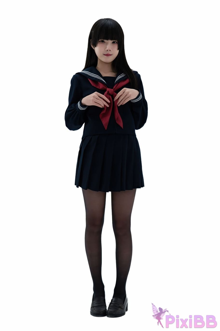 Cosplayer Shimizu Nagi Juniors uniform PixiBB.COM 034