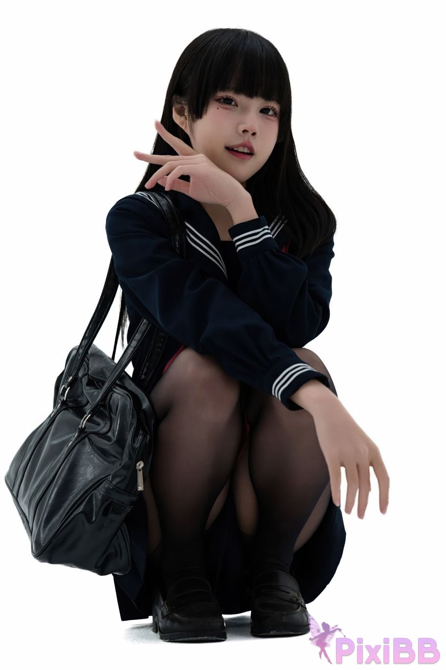 Cosplayer Shimizu Nagi Juniors uniform PixiBB.COM 035