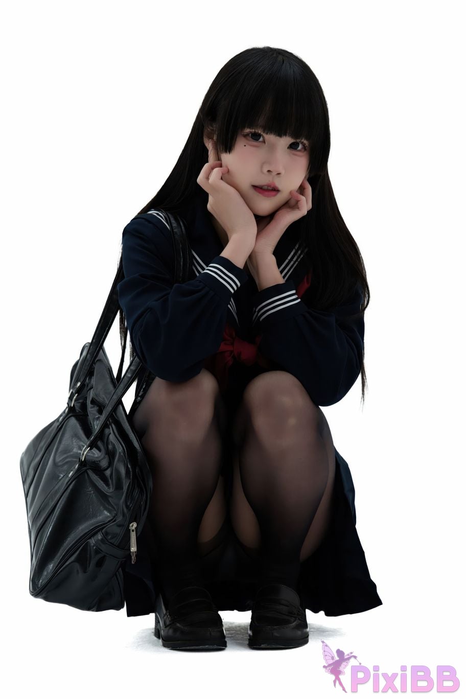 Cosplayer Shimizu Nagi Juniors uniform PixiBB.COM 036