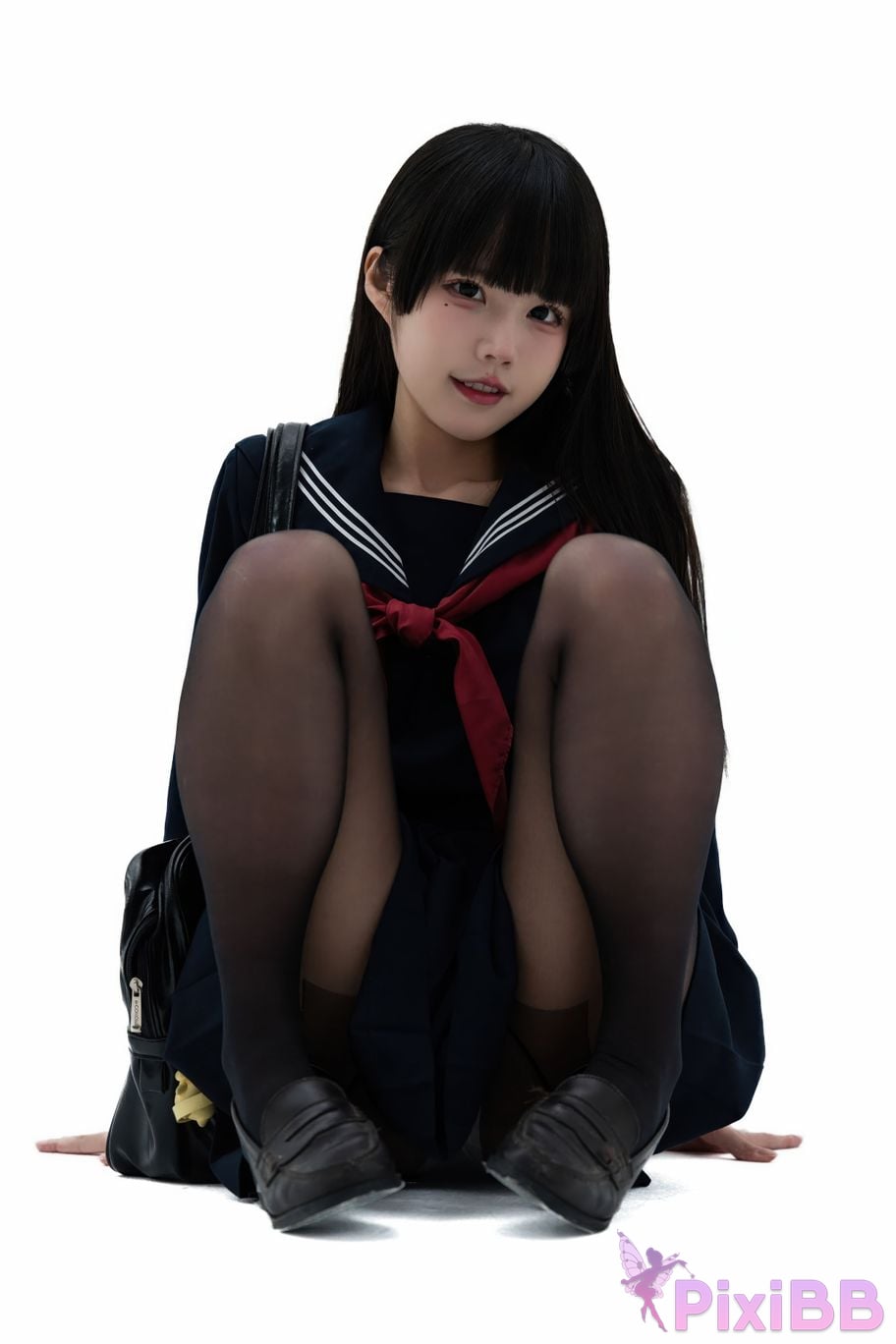 Cosplayer Shimizu Nagi Juniors uniform PixiBB.COM 043