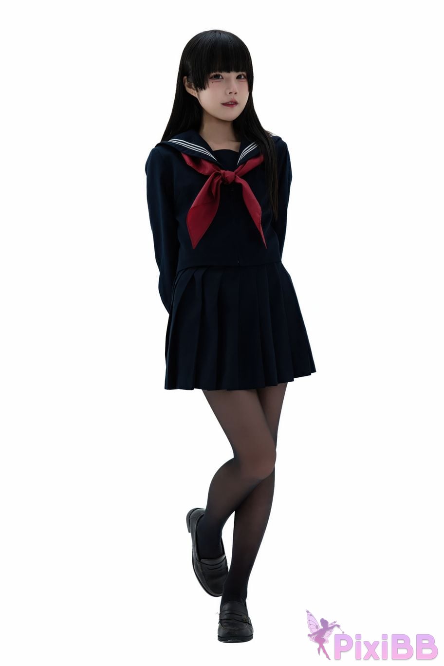 Cosplayer Shimizu Nagi Juniors uniform PixiBB.COM 045