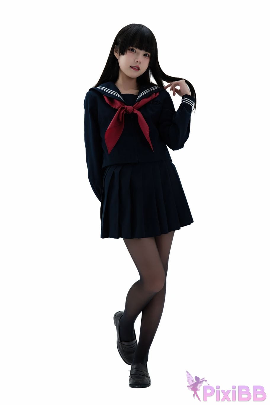 Cosplayer Shimizu Nagi Juniors uniform PixiBB.COM 056