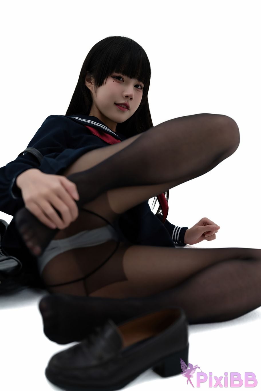 Cosplayer Shimizu Nagi Juniors uniform PixiBB.COM 061