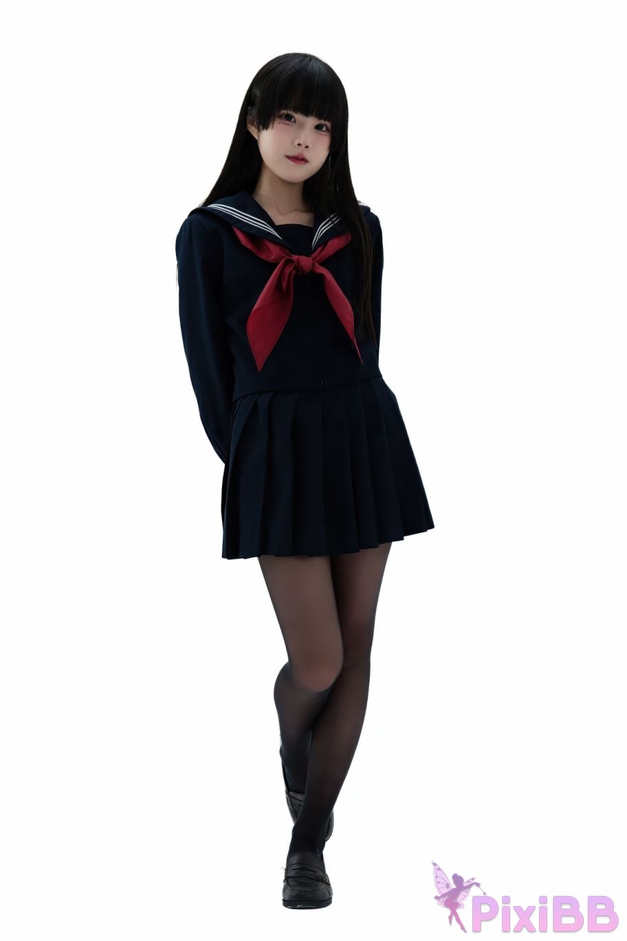 Cosplayer Shimizu Nagi Juniors uniform PixiBB.COM 071