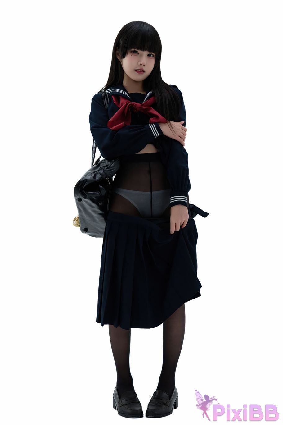 Cosplayer Shimizu Nagi Juniors uniform PixiBB.COM 073