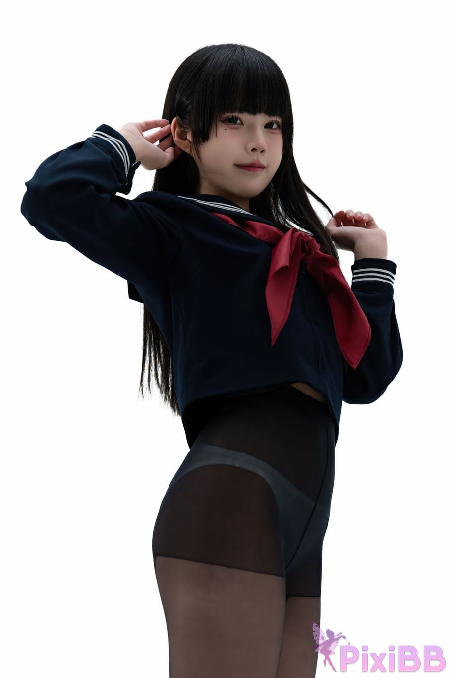 Cosplayer Shimizu Nagi Juniors uniform PixiBB.COM 082