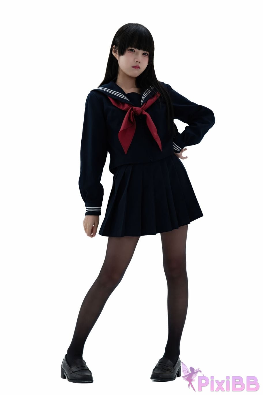 Cosplayer Shimizu Nagi Juniors uniform PixiBB.COM 087