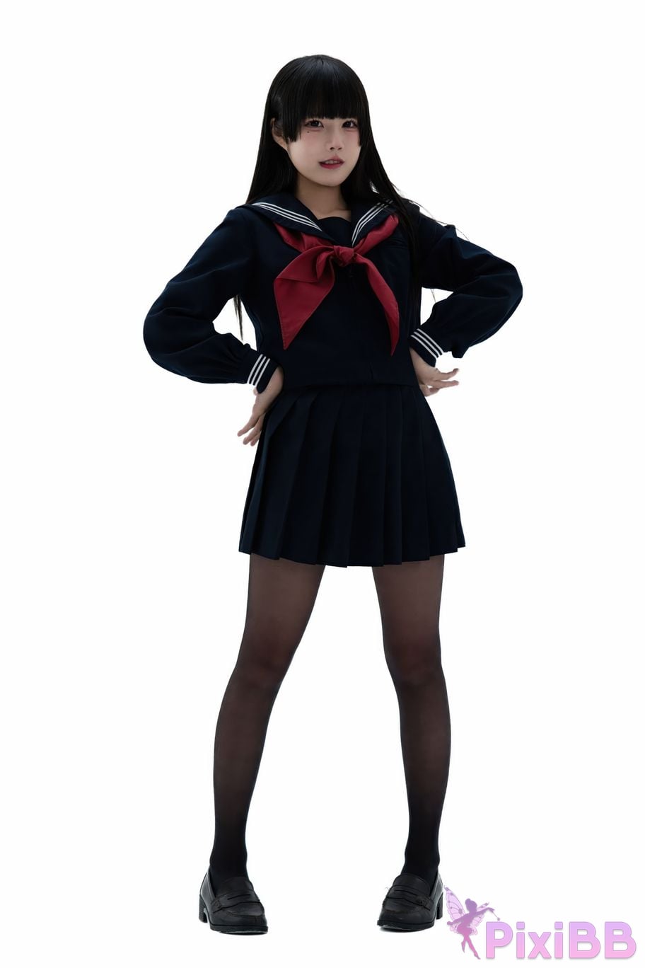 Cosplayer Shimizu Nagi Juniors uniform PixiBB.COM 089