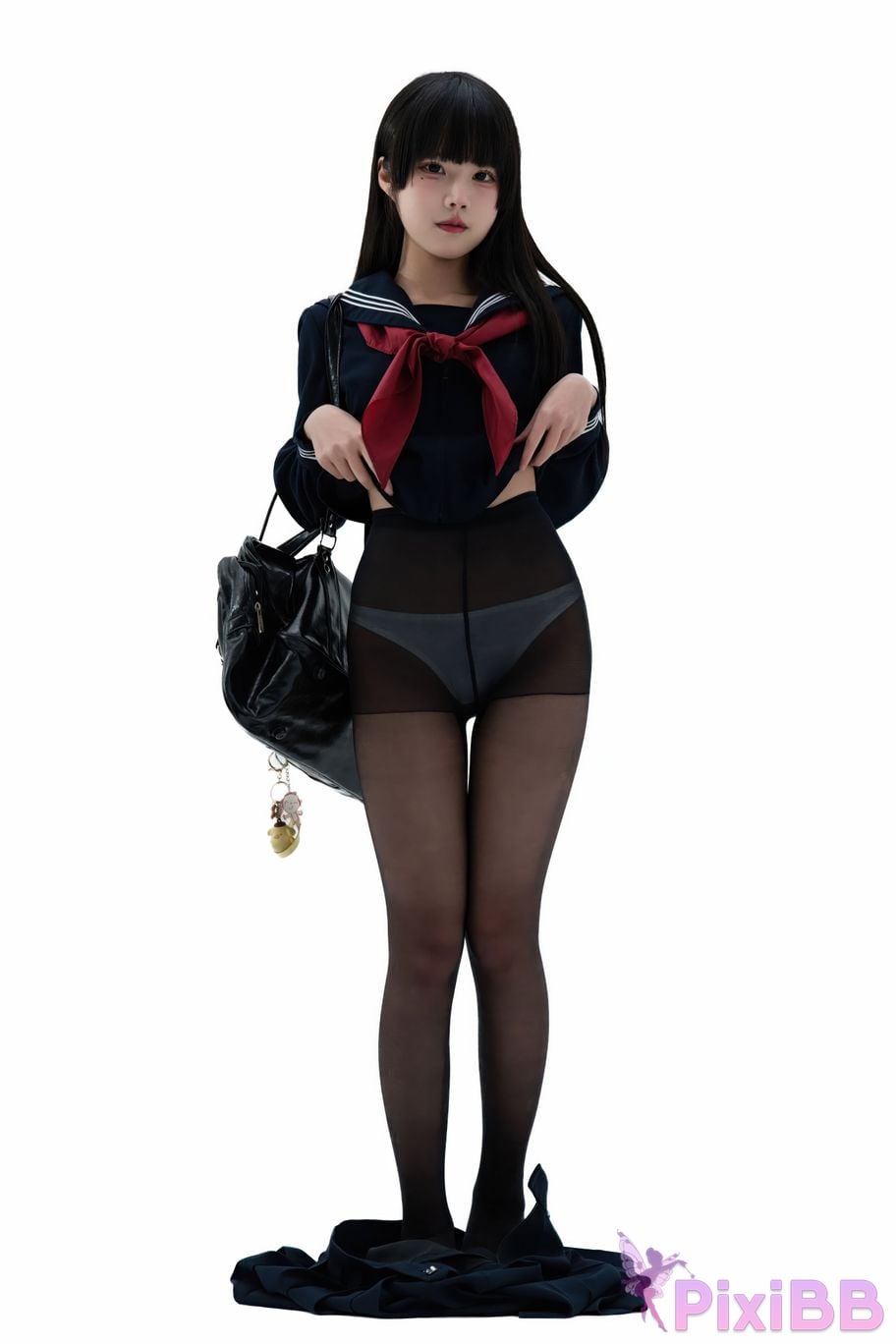 Cosplayer Shimizu Nagi Juniors uniform PixiBB.COM 090