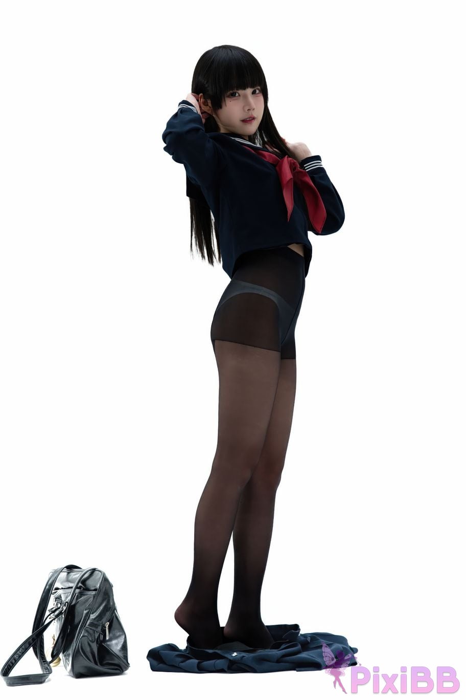 Cosplayer Shimizu Nagi Juniors uniform PixiBB.COM 091