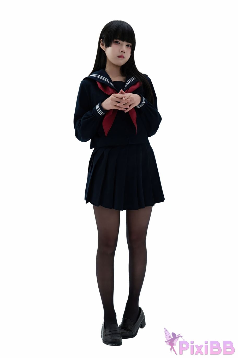 Cosplayer Shimizu Nagi Juniors uniform PixiBB.COM 092