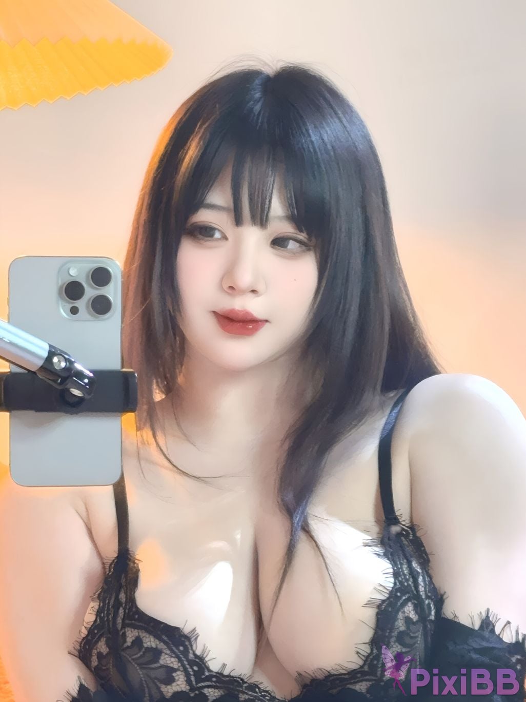 Cosplay s pipa milk is so cute eyelash selfie PixiBB.COM 025