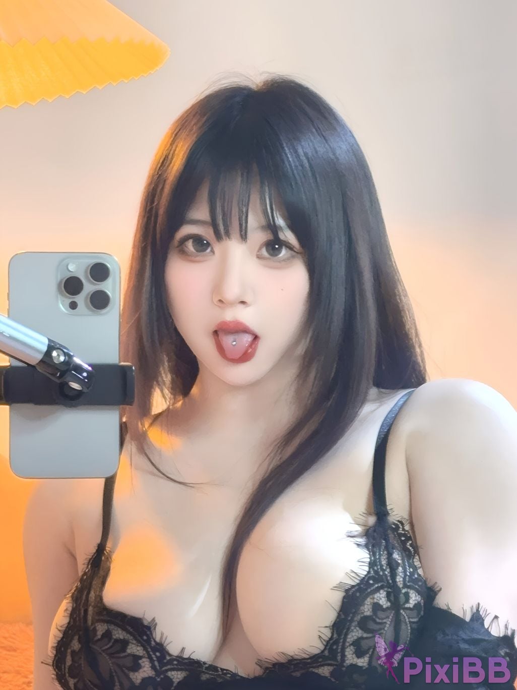 Cosplay s pipa milk is so cute eyelash selfie PixiBB.COM 026