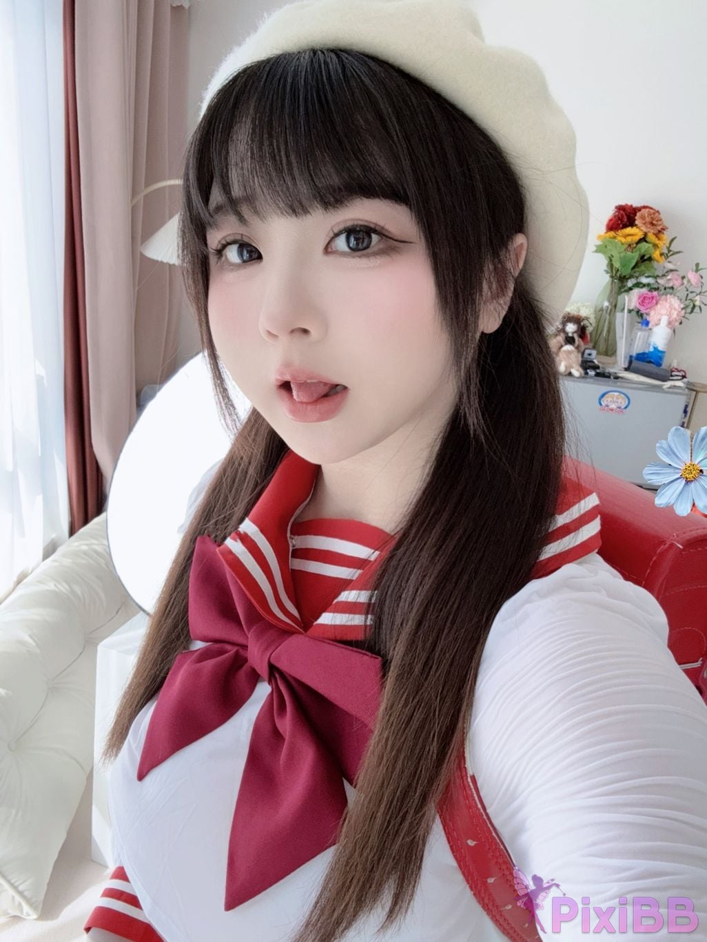 Cosplay Pipi milk is so cute JK Red Book Bag PixiBB.COM 044