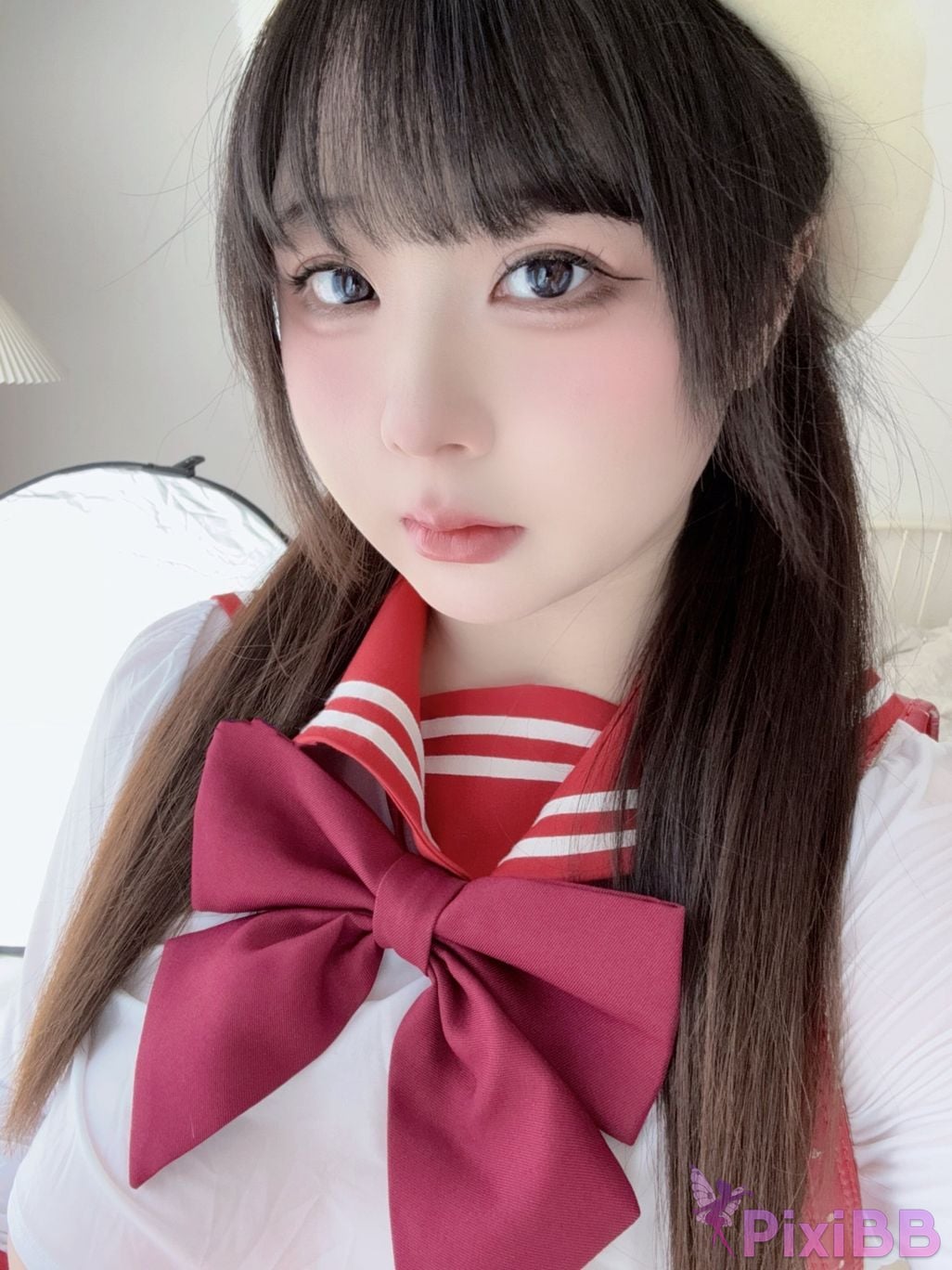 Cosplay Pipi milk is so cute JK Red Book Bag PixiBB.COM 045