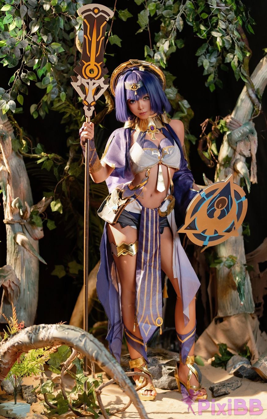 Cosplayer Bangni Bonnie Genshin Candice PixiBB.COM 001