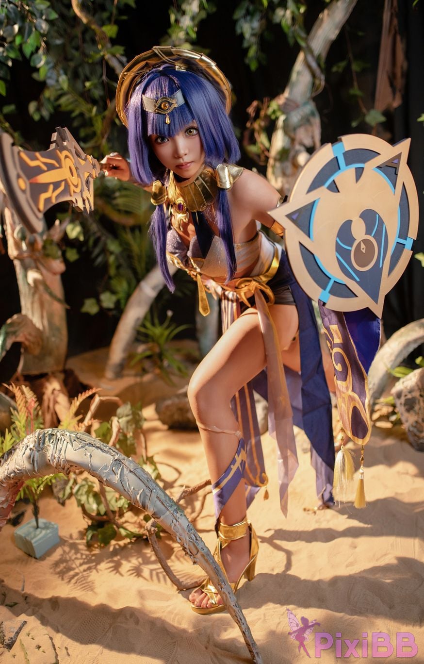 Cosplayer Bangni Bonnie Genshin Candice PixiBB.COM 006