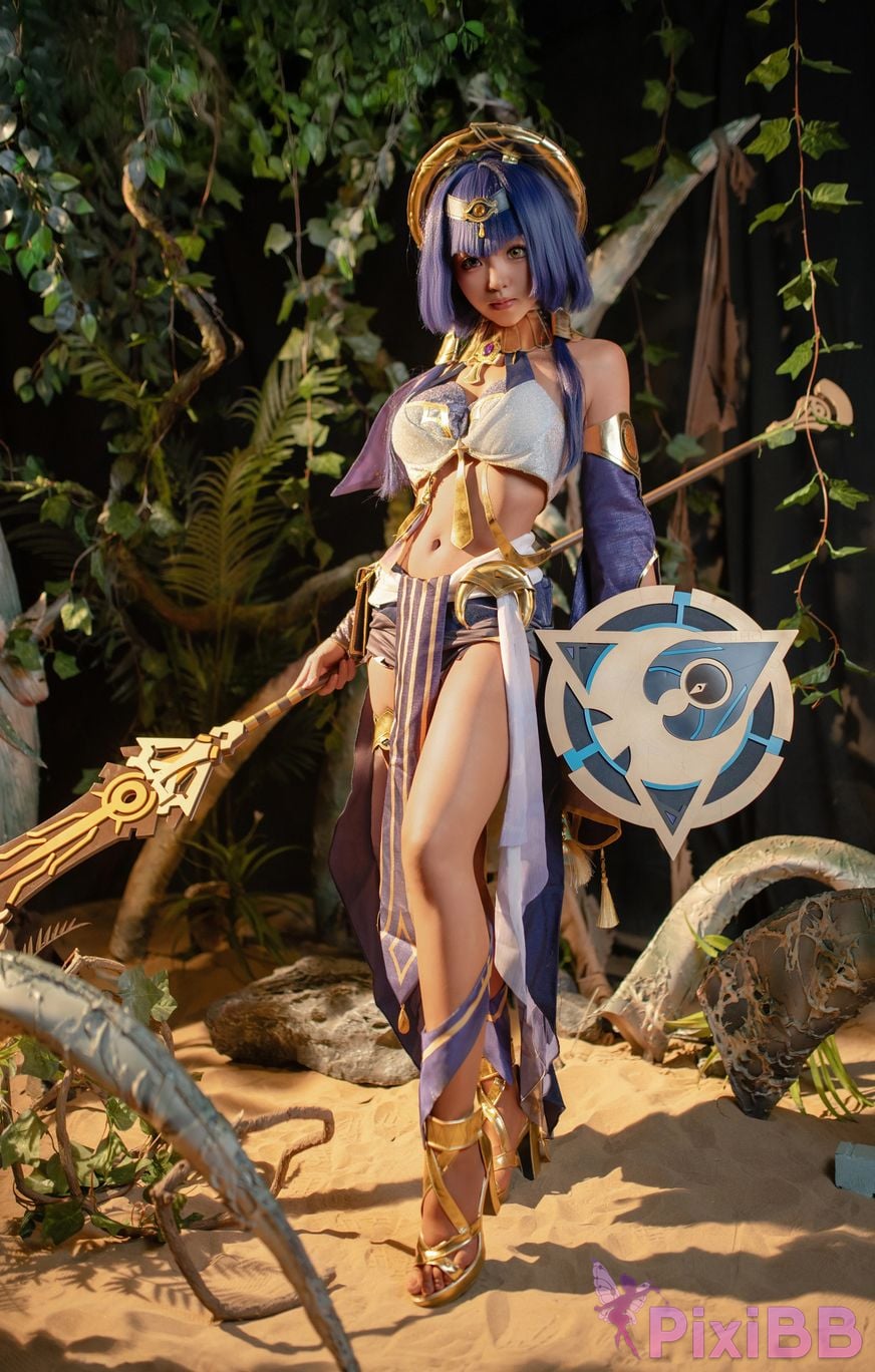 Cosplayer Bangni Bonnie Genshin Candice PixiBB.COM 008