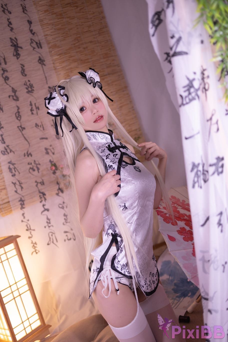 Cosplayer Xing Dai Lu emptiness of fate Qiongmei cheongsam PixiBB.COM 001