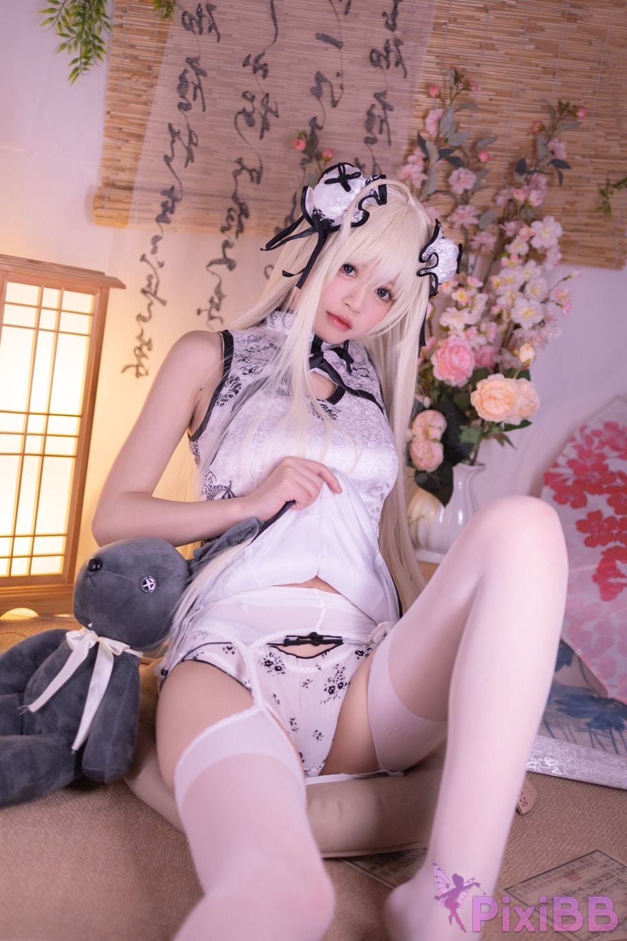 Cosplayer Xing Dai Lu emptiness of fate Qiongmei cheongsam PixiBB.COM 003