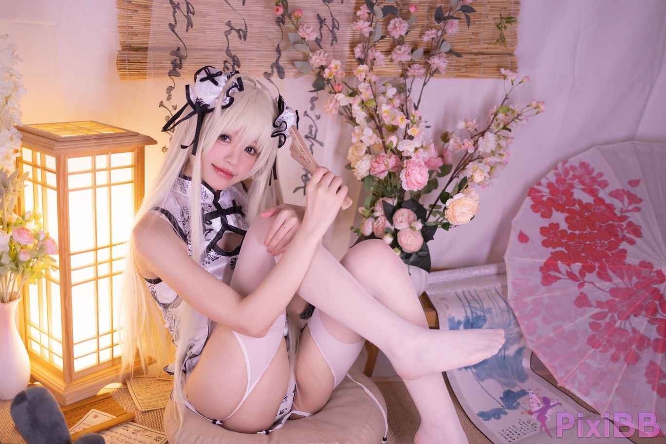 Cosplayer Xing Dai Lu emptiness of fate Qiongmei cheongsam PixiBB.COM 020