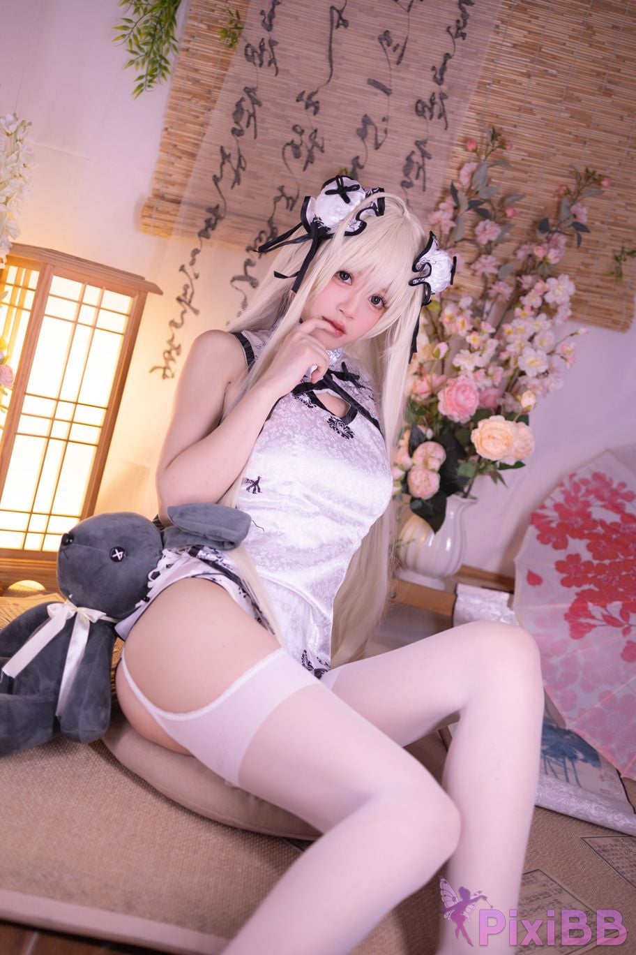 Cosplayer Xing Dai Lu emptiness of fate Qiongmei cheongsam PixiBB.COM 062