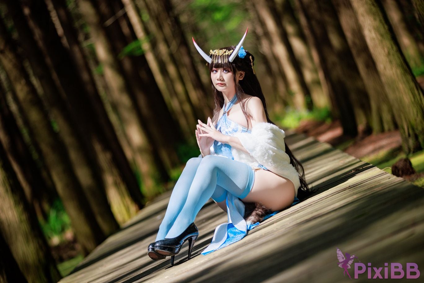 Cosplayer A Xuexue Noshiro cheongsam PixiBB.COM 008