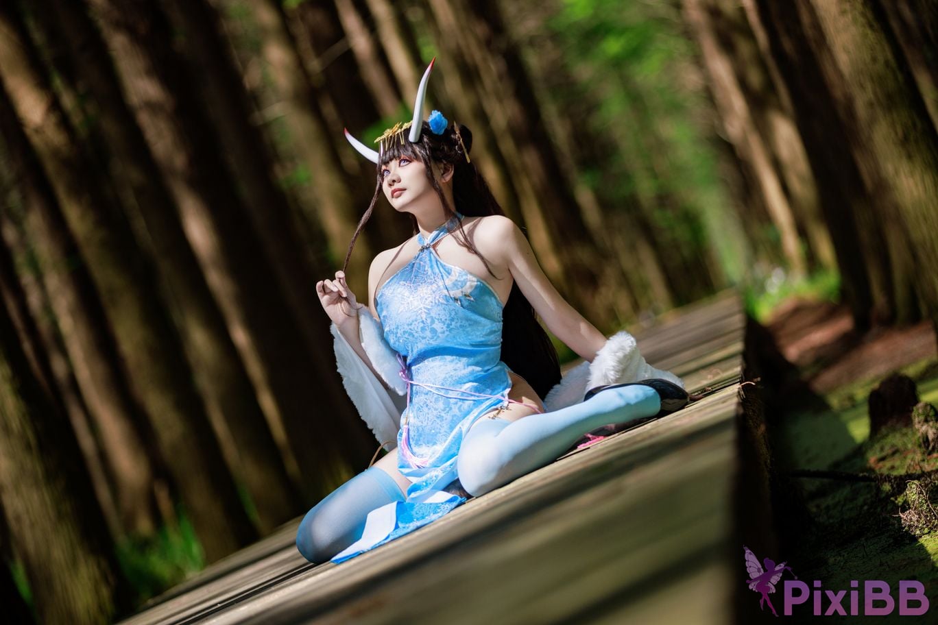 Cosplayer A Xuexue Noshiro cheongsam PixiBB.COM 010