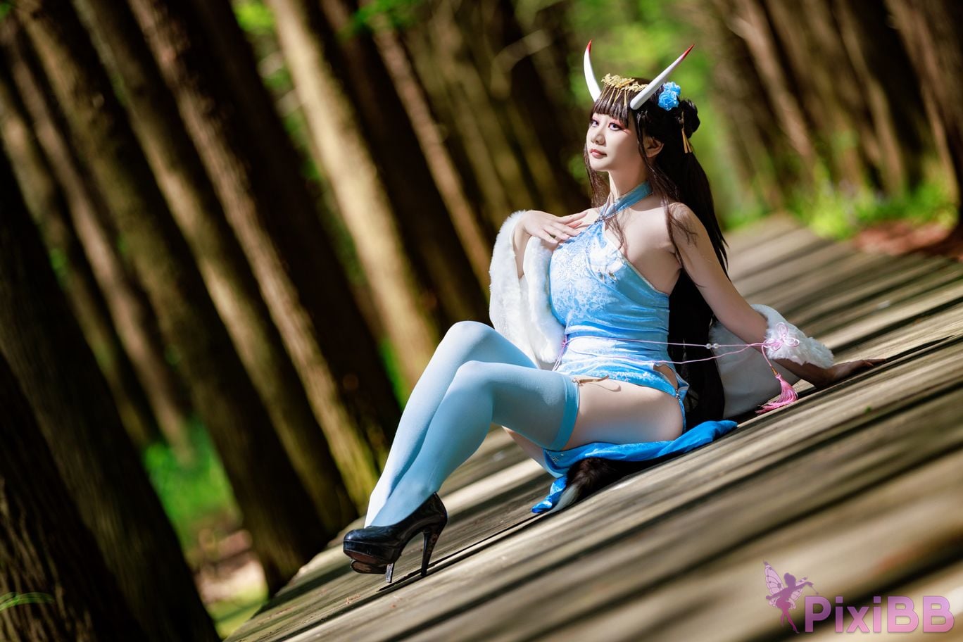 Cosplayer A Xuexue Noshiro cheongsam PixiBB.COM 017