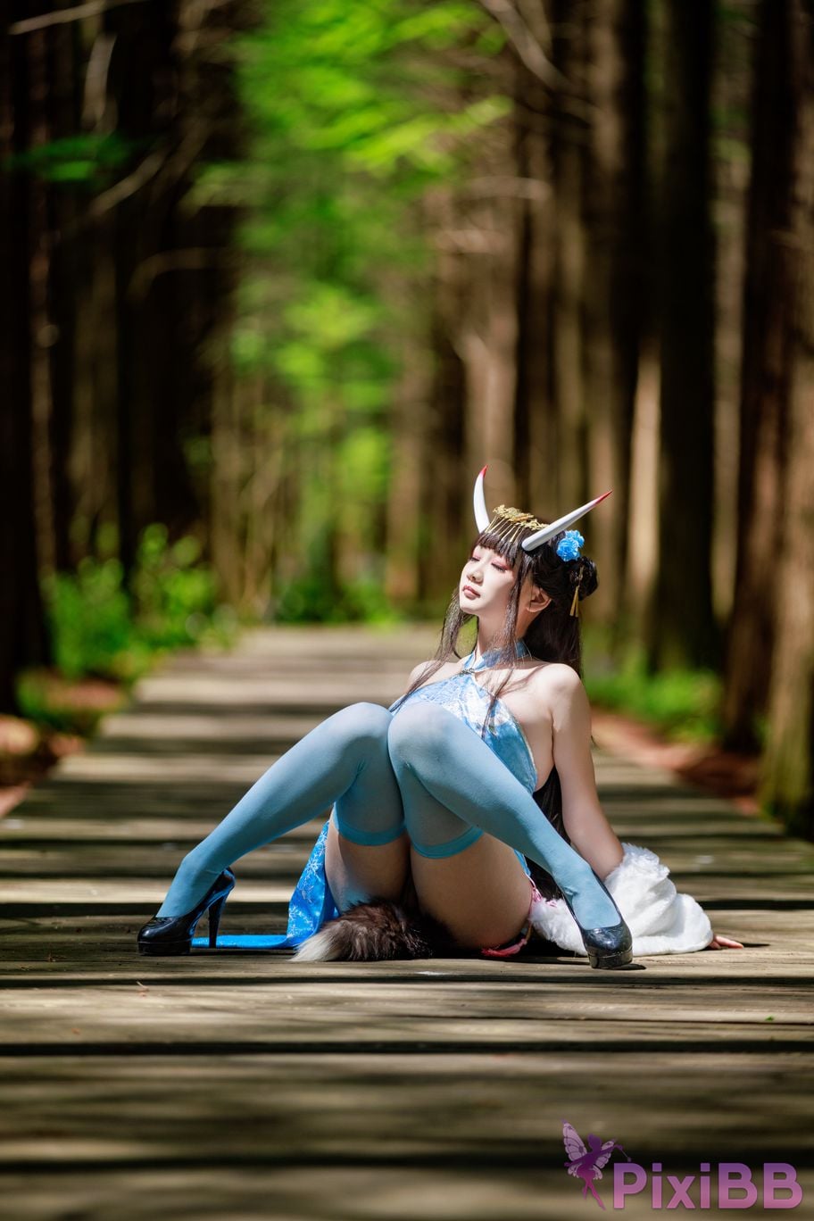 Cosplayer A Xuexue Noshiro cheongsam PixiBB.COM 019