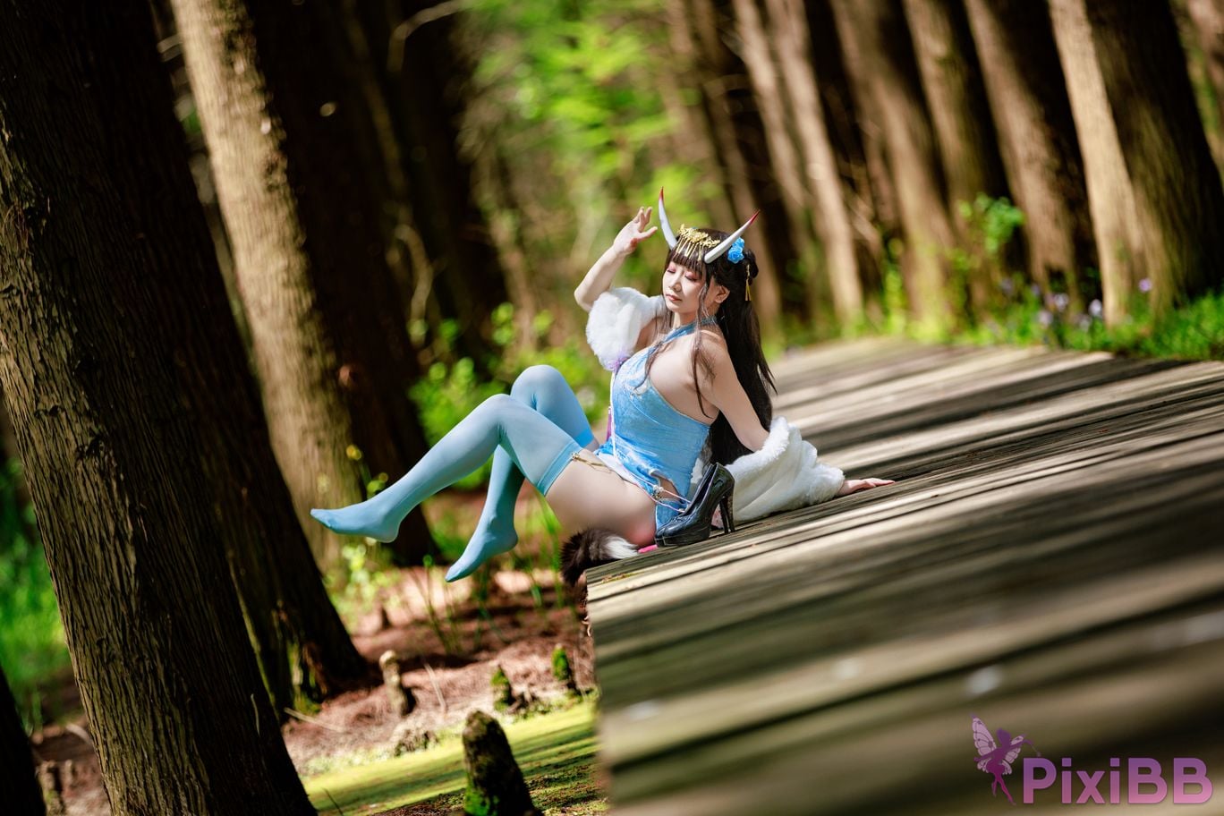 Cosplayer A Xuexue Noshiro cheongsam PixiBB.COM 021