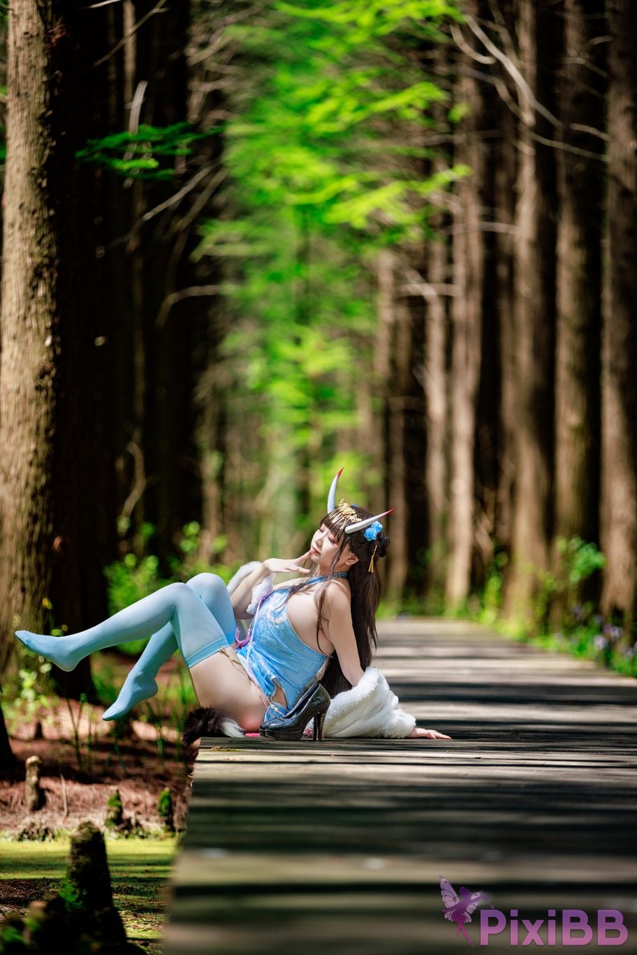 Cosplayer A Xuexue Noshiro cheongsam PixiBB.COM 022