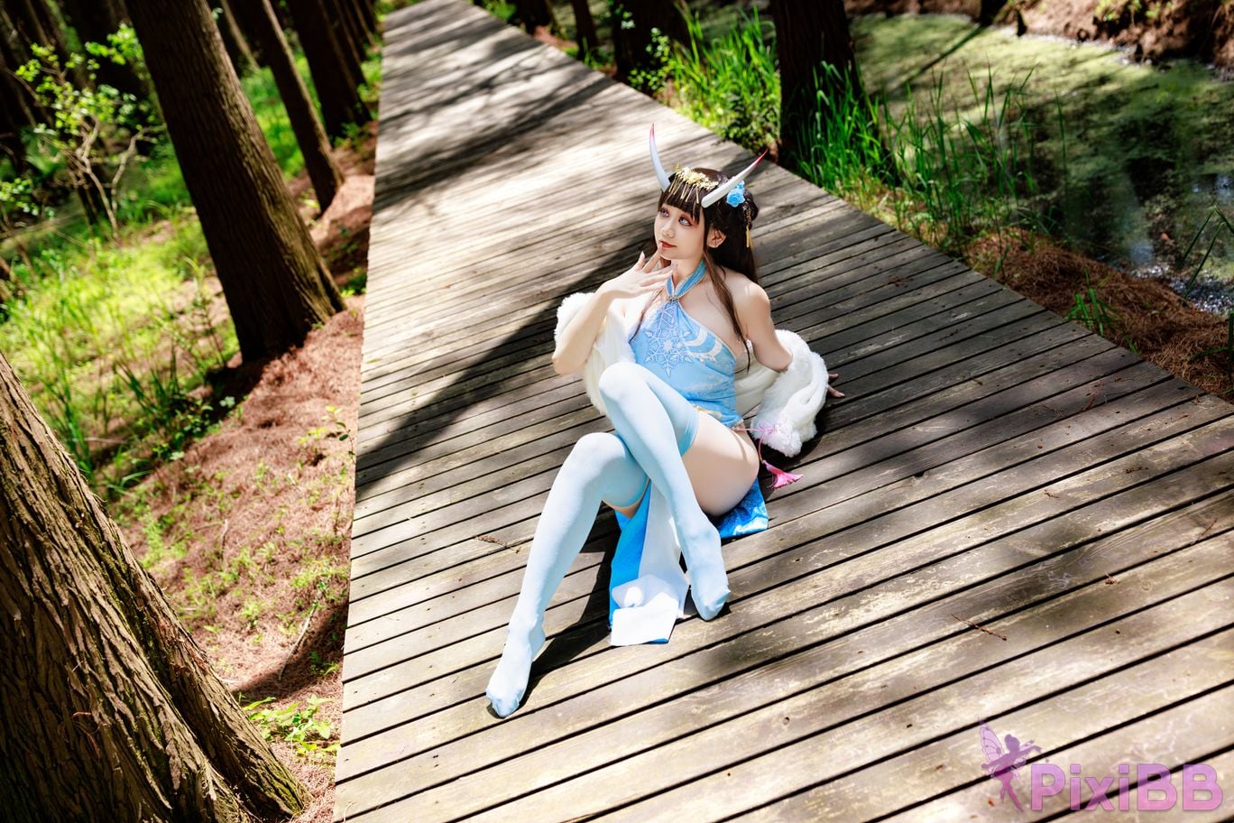 Cosplayer A Xuexue Noshiro cheongsam PixiBB.COM 032