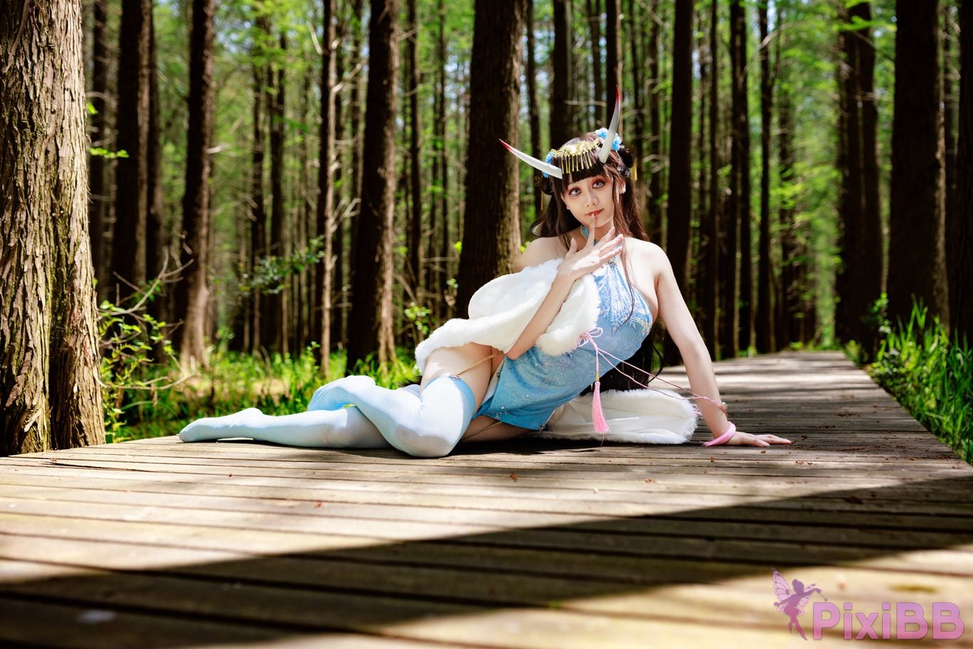 Cosplayer A Xuexue Noshiro cheongsam PixiBB.COM 039