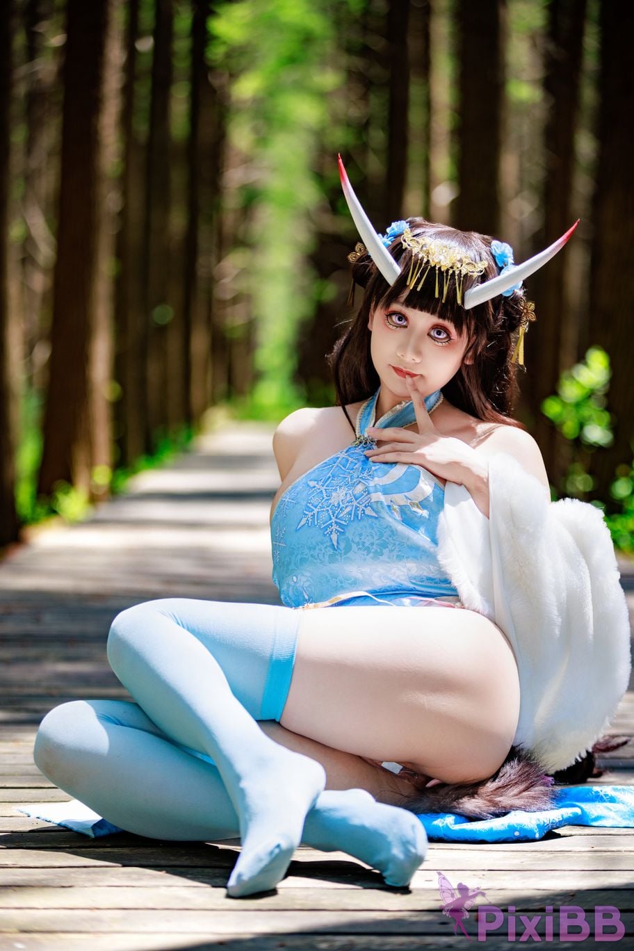 Cosplayer A Xuexue Noshiro cheongsam PixiBB.COM 045