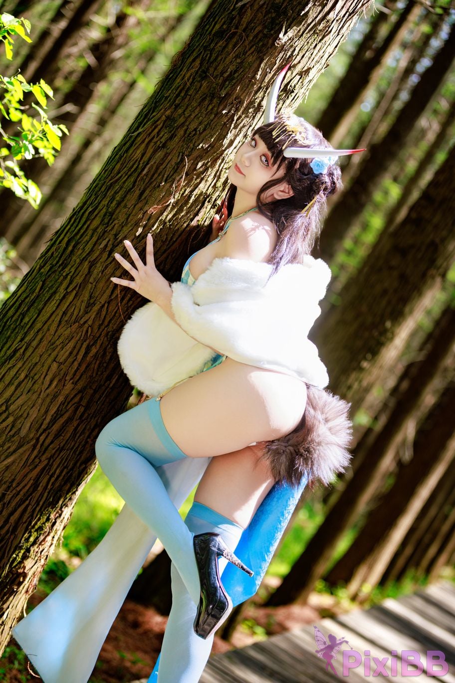 Cosplayer A Xuexue Noshiro cheongsam PixiBB.COM 050