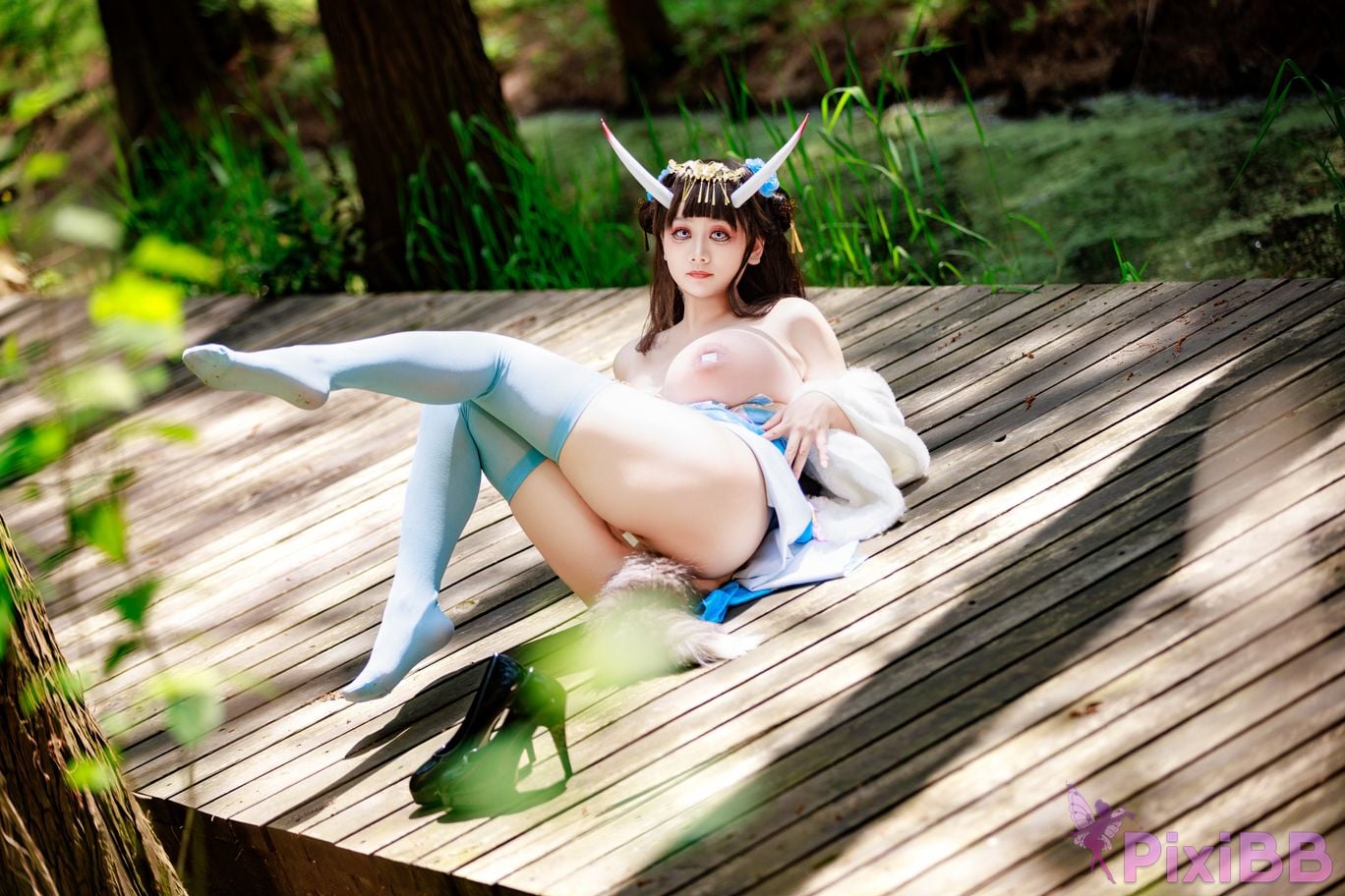 Cosplayer A Xuexue Noshiro cheongsam PixiBB.COM 072