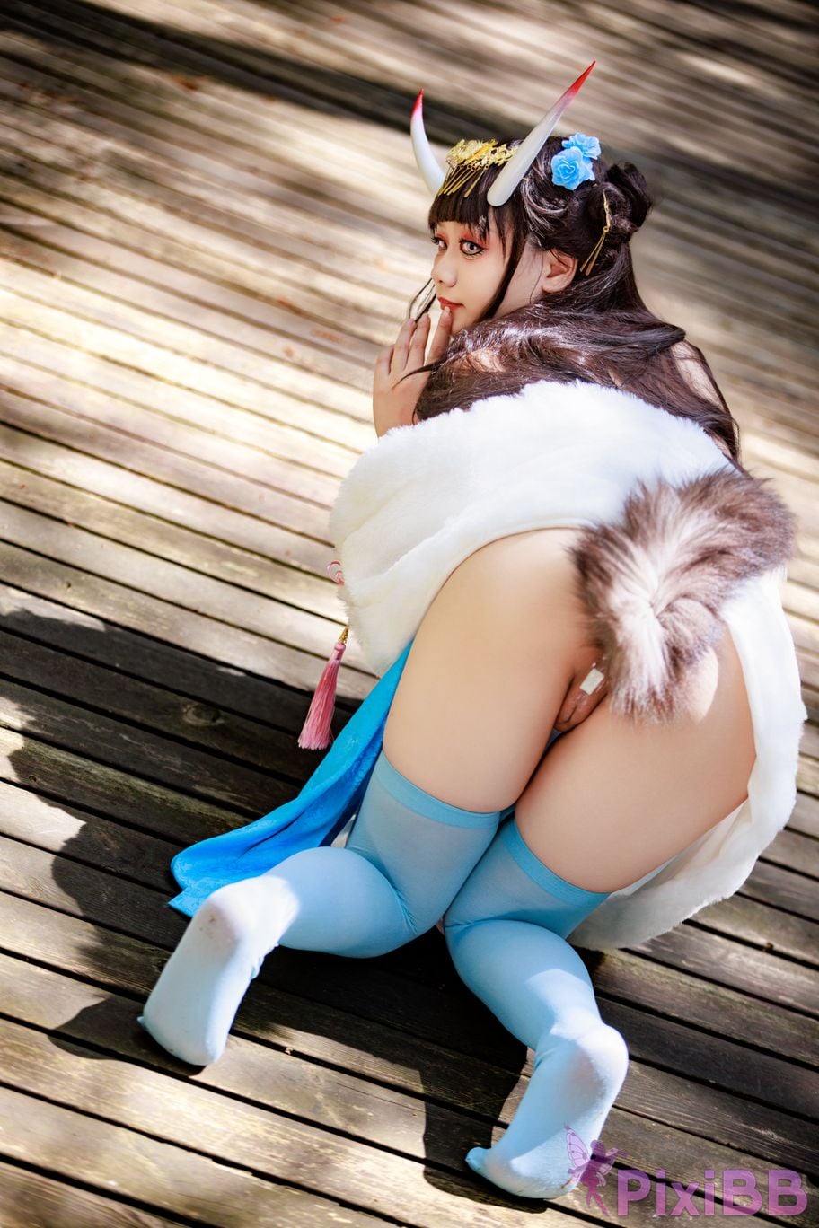 Cosplayer A Xuexue Noshiro cheongsam PixiBB.COM 075