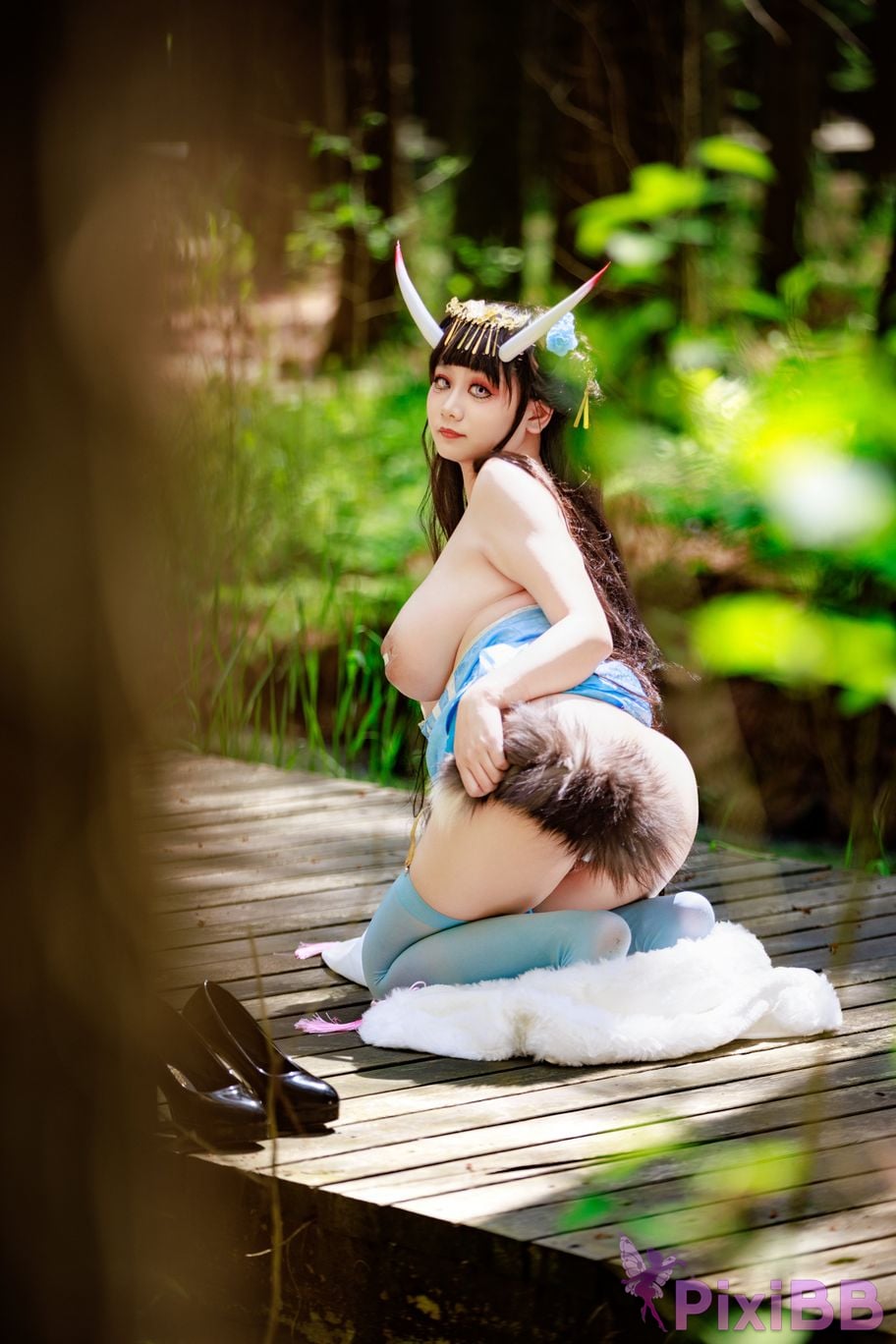 Cosplayer A Xuexue Noshiro cheongsam PixiBB.COM 078