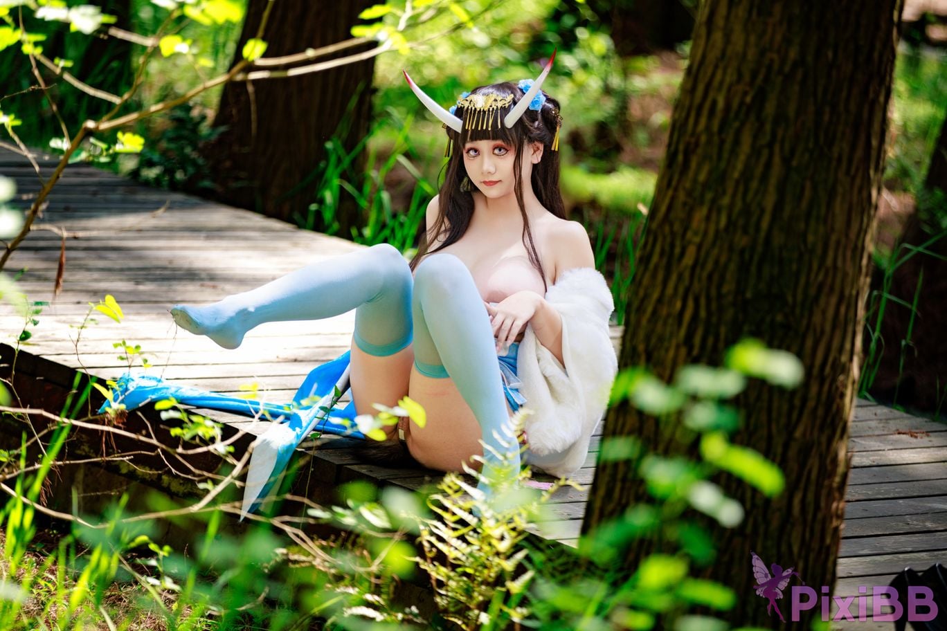 Cosplayer A Xuexue Noshiro cheongsam PixiBB.COM 085