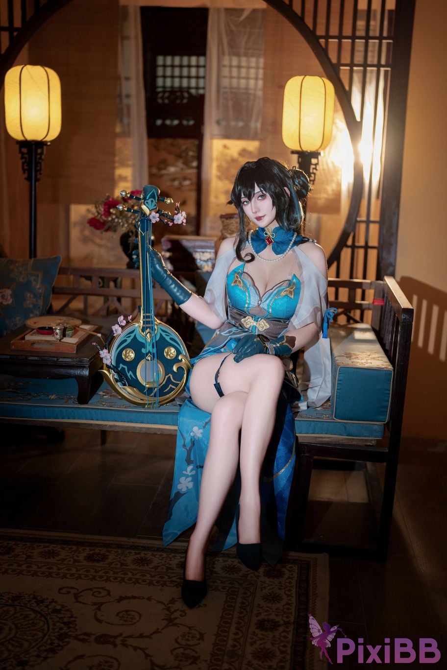 Coser Xing lan shi lan lan jiao lan mei ya PixiBB.COM 001