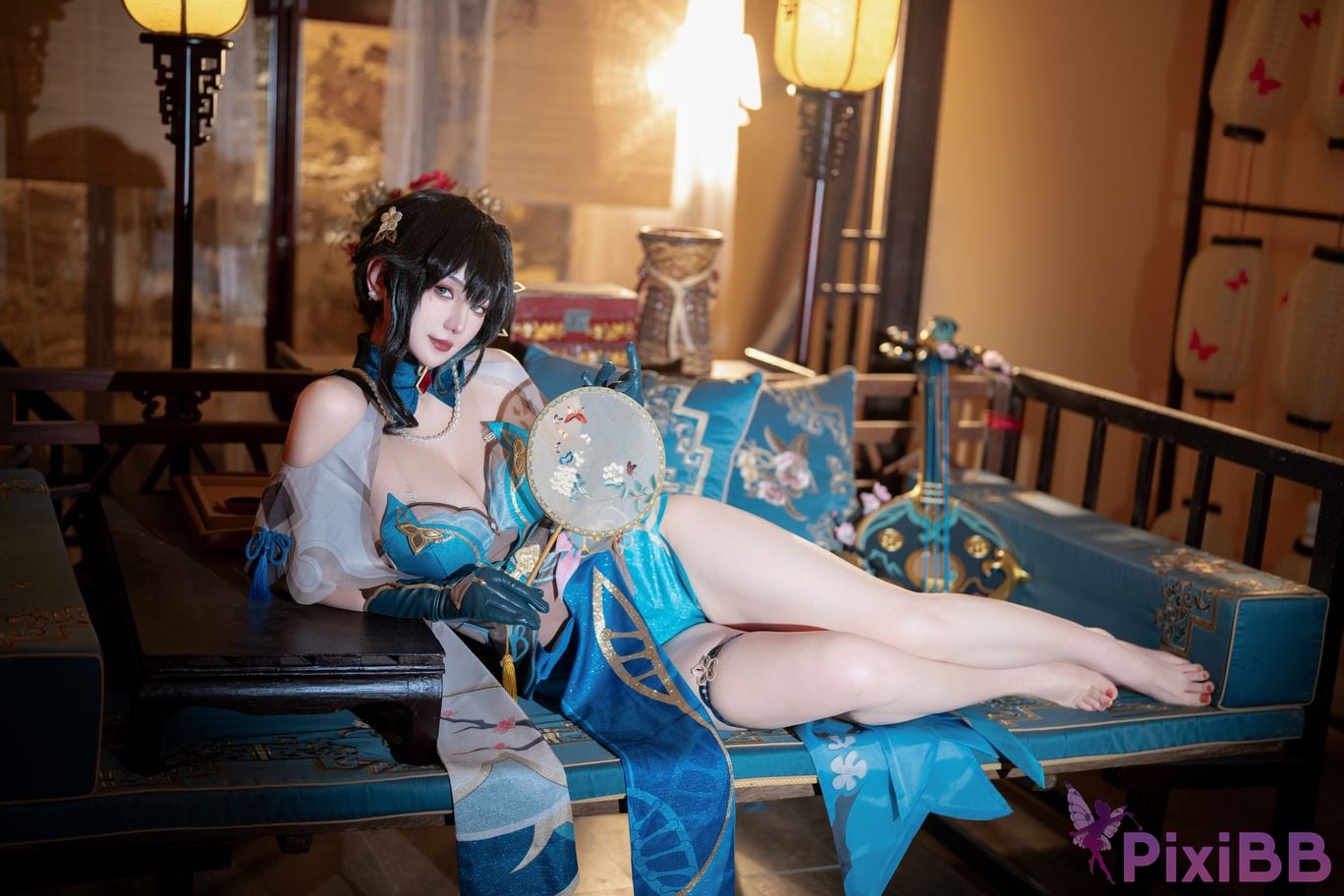 Coser Xing lan shi lan lan jiao lan mei ya PixiBB.COM 013
