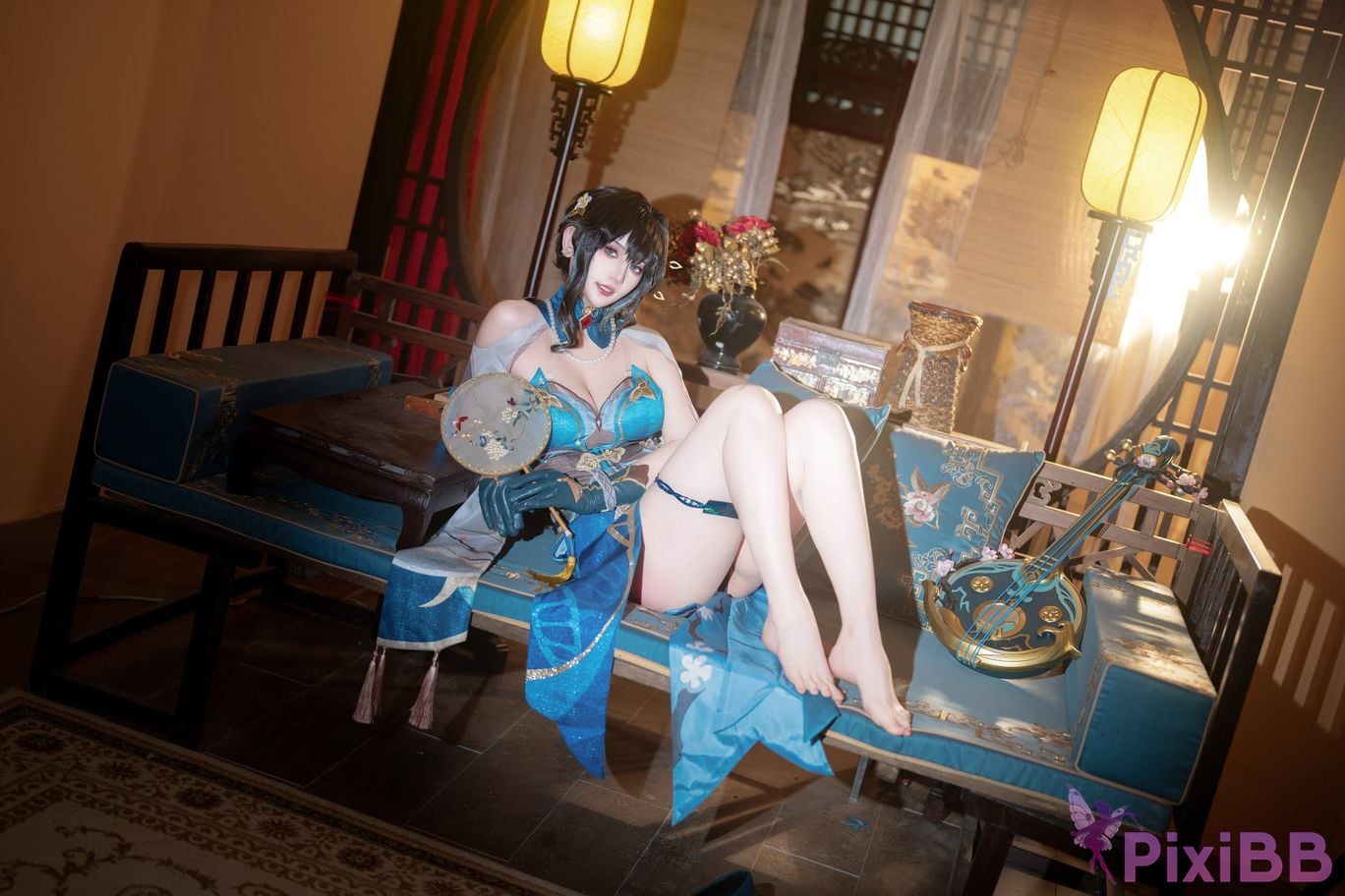 Coser Xing lan shi lan lan jiao lan mei ya PixiBB.COM 015