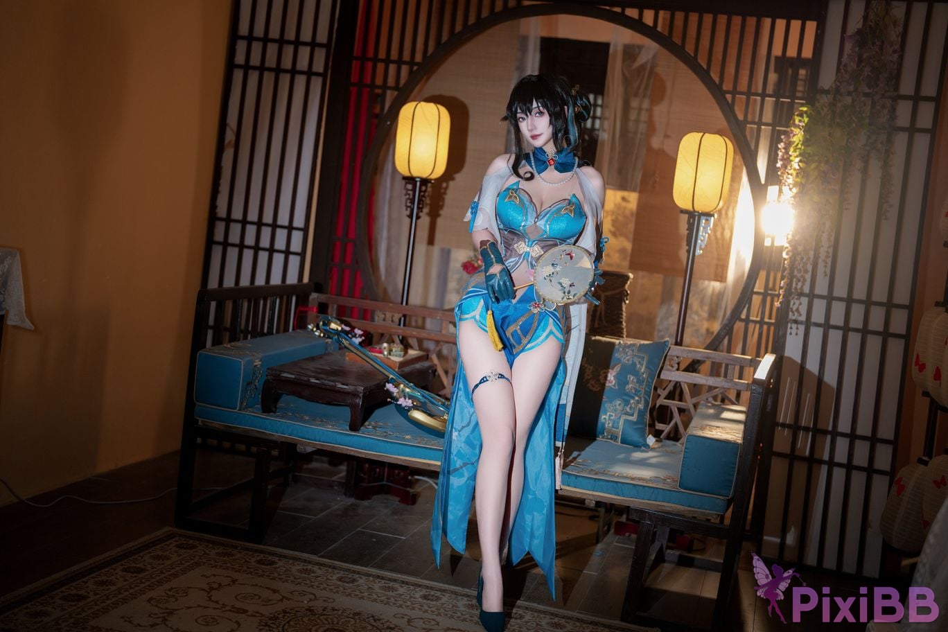 Coser Xing lan shi lan lan jiao lan mei ya PixiBB.COM 019